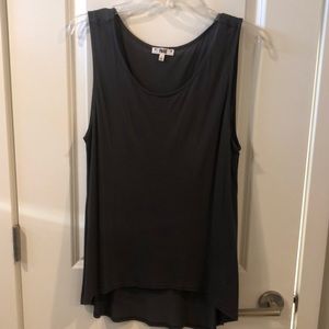 Paige tank top, size small, dark grey